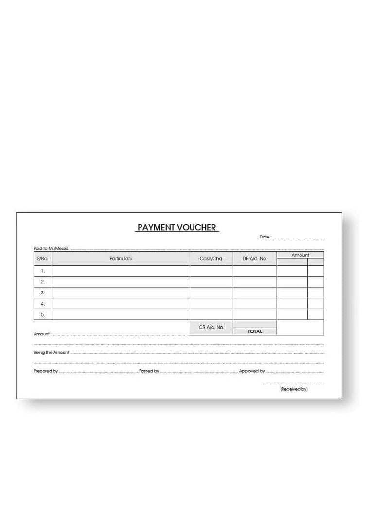Terabyte Pack of 10  Payment Voucher Book | 50 Receipt sheets per Book | for Shops, Small Business, Home, Offices Supplies | (A5) - Image 2